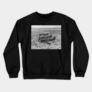 Spitfire Fighters Over Africa, 1943. Vintage Photo Crewneck Sweatshirt